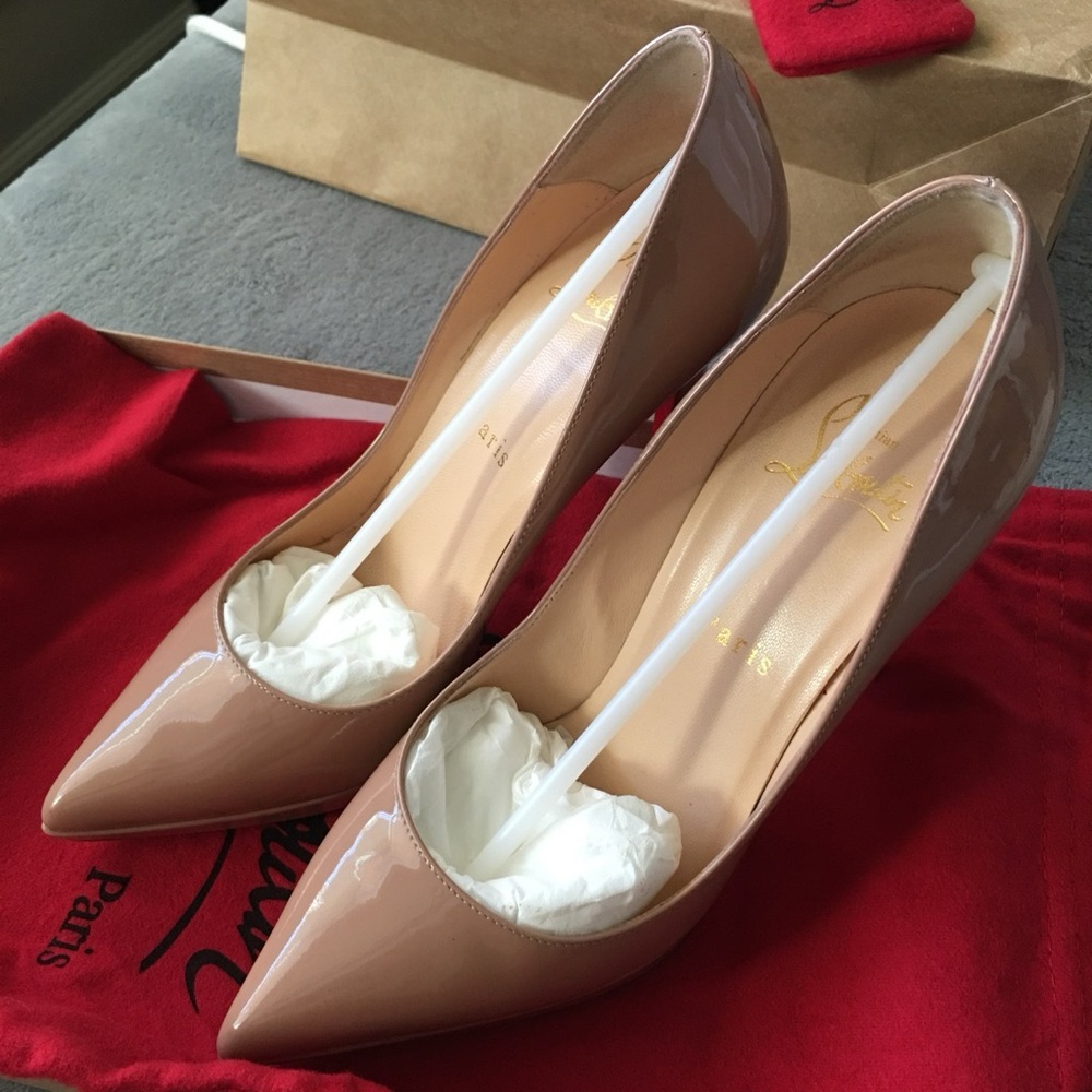 Christian Louboutin Blush Patent Leather Heels